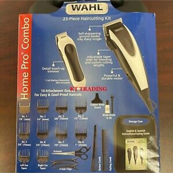 WAHL Home Pro Combo COMPLETE HAIRCUTTING KIT Precision Clipper Touch-up Trimmer - Picture 2 of 2